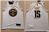 Nuggets 15 Nikola Jokic White Gold Nike Swingman Jersey,baseball caps,new era cap wholesale,wholesale hats